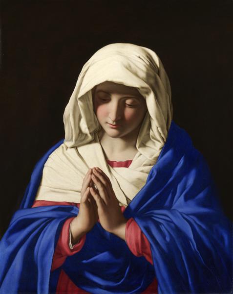 The Virgin in Prayer, c.1645 - Джованні Батіста Сальві