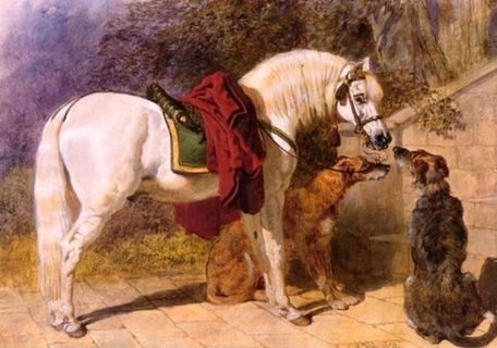 The Squires Pets Arabian and Scottish Deerhounds - John Frederick Herring Sr.
