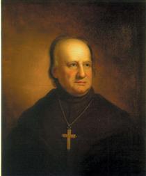 Portrait of America's First Bishop and Archbishop, John Carroll - Rembrandt Peale