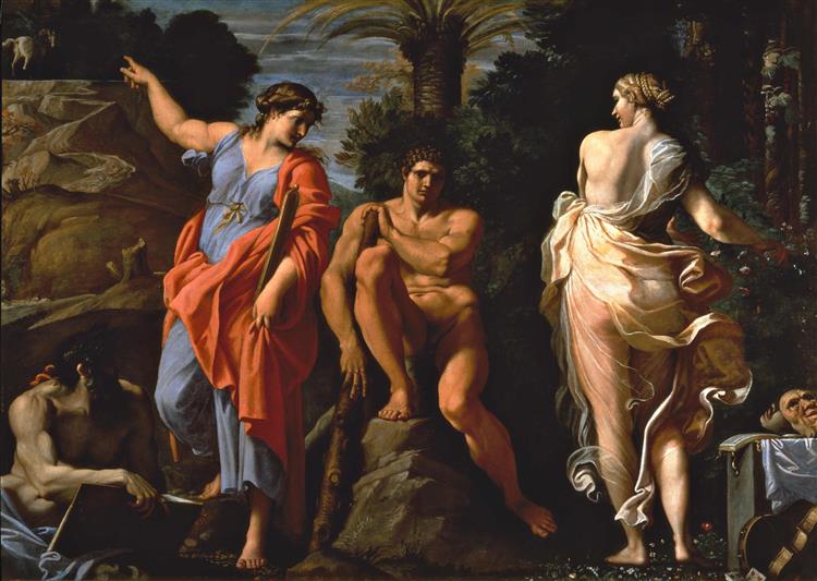 The Choice of Heracles, c.1596 - Аннибале Карраччи