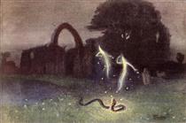Will-o-the-wisp and Snake - Hermann Hendrich