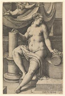 Fortitude, from the Series the Seven Virtues - Lucas van Leyden