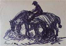 Horses Resting - Alfred Krupa