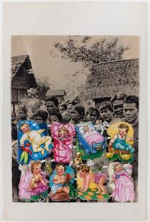 Untitled (Glanzbilder Auf Vietnamesen) - Konrad Fischer