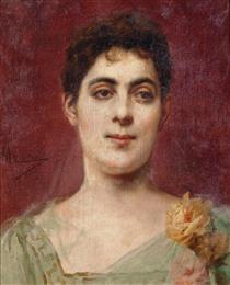 Francisca Aparicio Y Mérida, Marquise Consort of Vistabella - Francesc Masriera