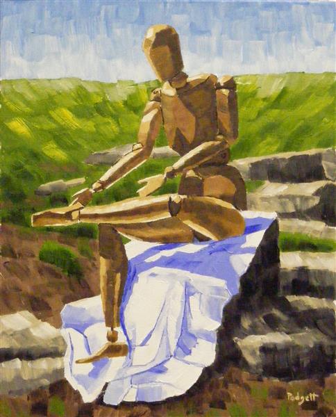 AP 1921 Seated Nude Drying Her Foot 2019, 2019 - Anthony Padgett