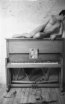 Self Portrait on the Piano - Francis A. Willey