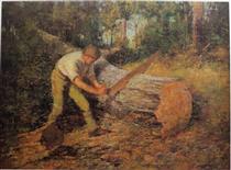 The Wood Sawyer - Frederick McCubbin