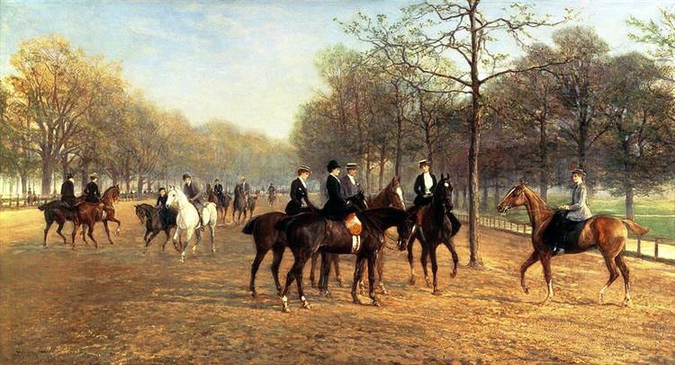 The Morning Ride Rotten Row Hyde Park, 1894 - Heywood Hardy