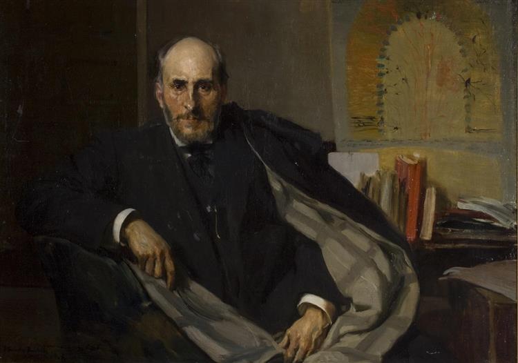 Portrait of Santiago Ramon Y Cajal, 1906 - Joaquín Sorolla