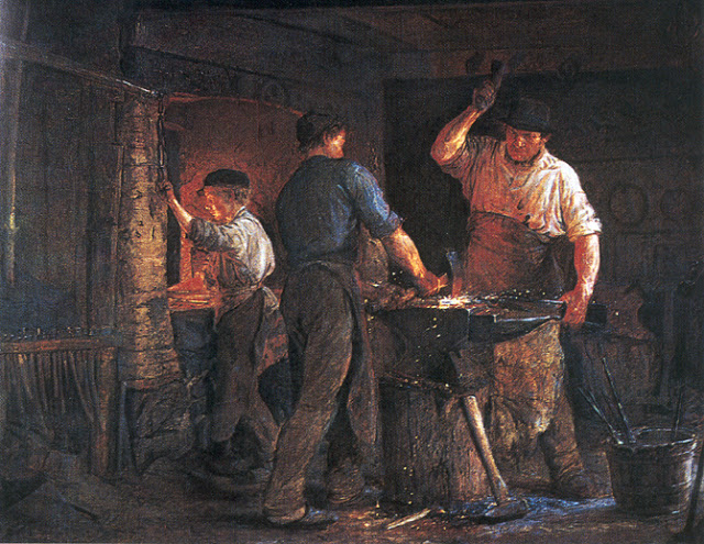 Blacksmith at Hornbaek, 1875 - Peder Severin Kroyer