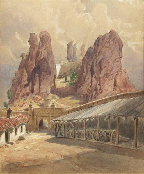 The Yard of the Belogradchik Fortress, 1885 - Felix Philipp Kanitz