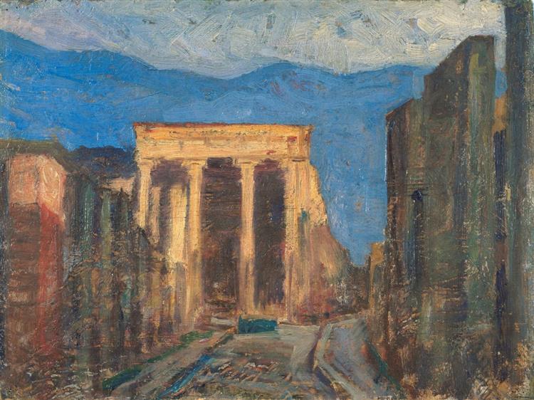 Ruins of Pompeii, 1908 - 藤島武二