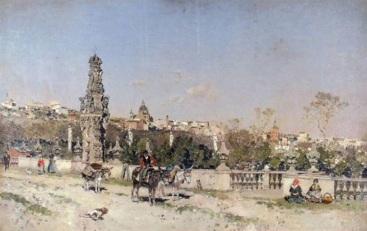 The bridge of Toledo, 1882 - Martín Rico