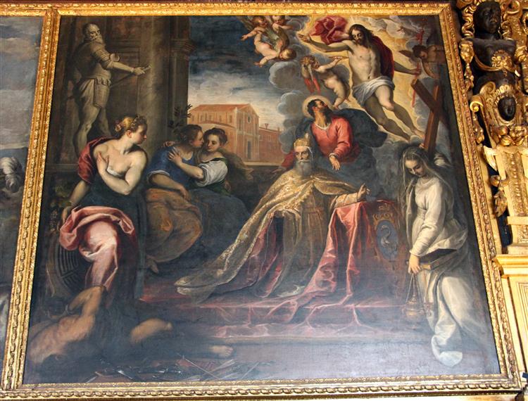 Il Doge Pasquale cicogna supplica Cristo, c.1590 - Palma il Giovane