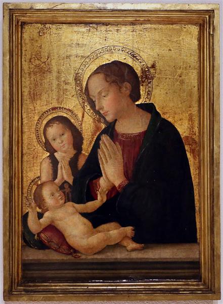 Madonna with the Child and St. John the Baptist, c.1500 - Антоніаццо Романо