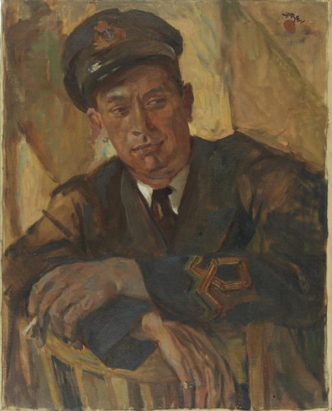 Portrait of a Naval Officer, Harry Kelman, 1943 - Frederick Varley