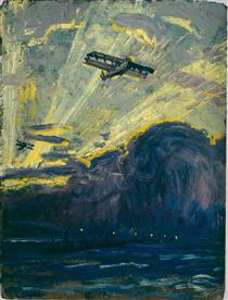 Sketch for Minesweepers and Seaplanes - Arthur Lismer