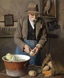 The Wise eat more potatoes - Charles Spencelayh
