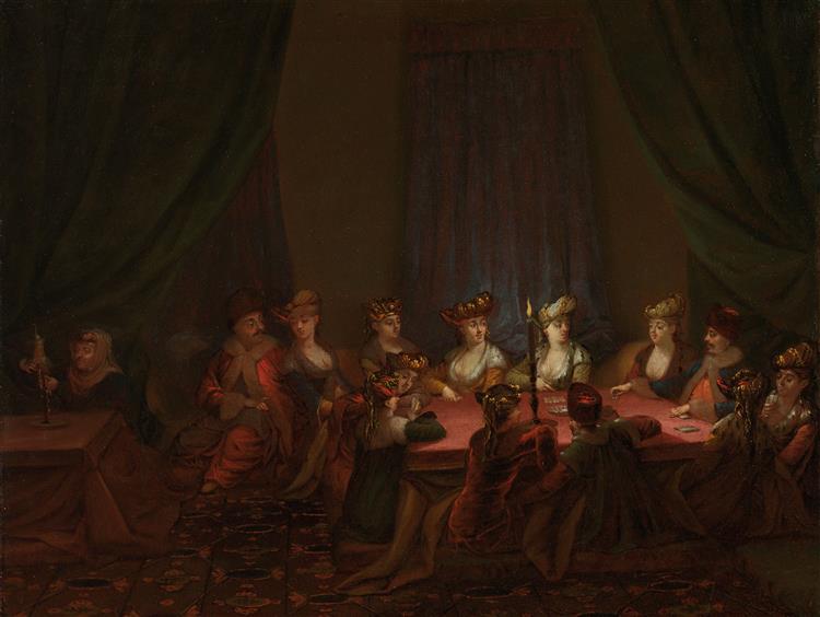 Armenian Company at the Card Game, c.1720 - c.1737 - Jean-Baptiste van Mour