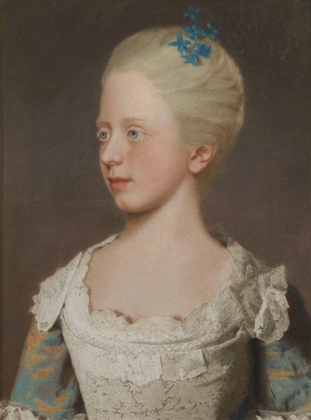 Portrait of Princess Elizabeth Caroline, 1754 - Jean-Étienne Liotard