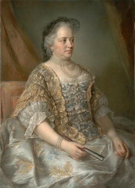 Portrait of Maria Theresa, Sovereign of Austria, Hungary and Bohemia, 1762 - Жан Етьєн Ліотар