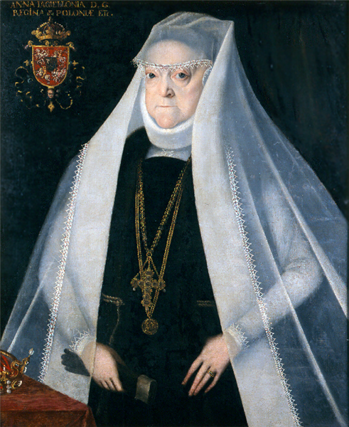 Portrait of Queen Anna Jagiellon as a widow, c.1586 - Martin Kober