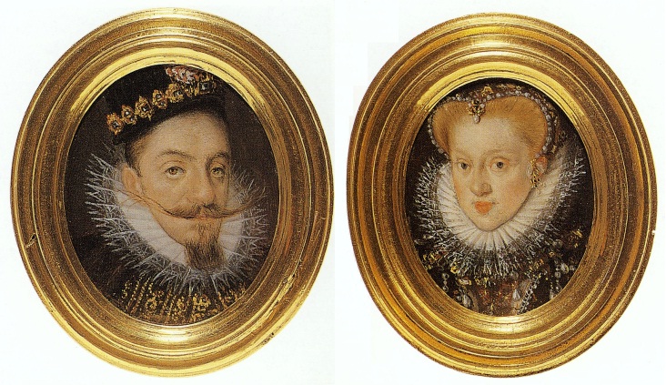 Miniature of Sigismund Vasa and Anna Habsburg, 1598 - Мартин Кобер