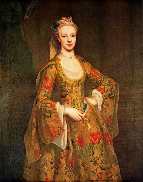 Lady Ponsonby, née Caroline Cavendish in Costume Veneziano, 1742 - 1743 - Жан-Этьен Лиотар