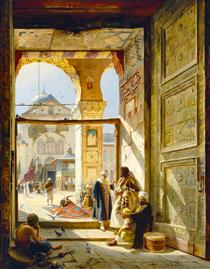 The Gate of the Great Umayyad Mosque, Damascus - Gustav Bauernfeind