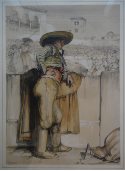 The picador in La Maestranza, Seville, 1836 - Джон Фредерик Льюис