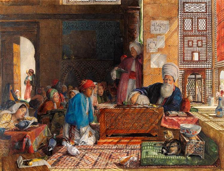 Interior of a School in Cairo - John Frederick Lewis