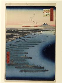 109. Minami Shinagawa and Samezu Coast - Hiroshige