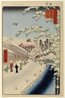 112. Atagoshita and Yabu Lane - Hiroshige