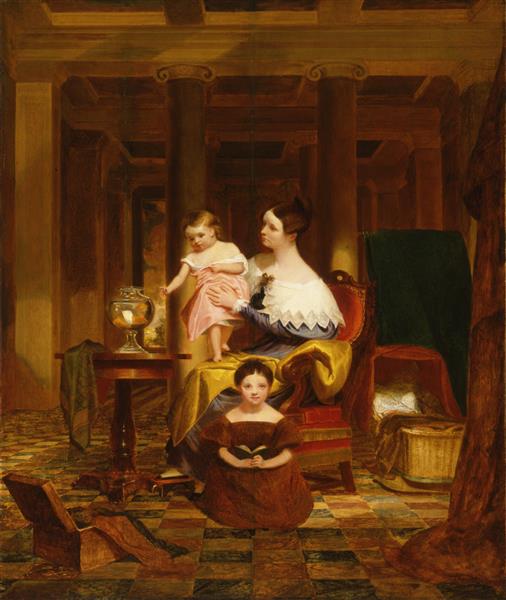 The Goldfish Bowl (Mrs. Richard Cary Morse and Family), c.1835 - Сэмюэл Морзе