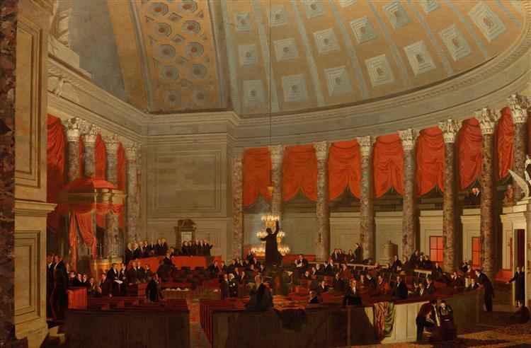 The Old House of Representatives, 1822 - 1823 - Сэмюэл Морзе