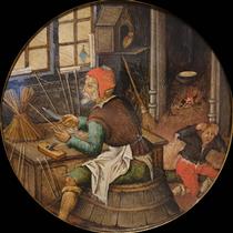 The Arrow Carver - Pieter Brueghel the Younger