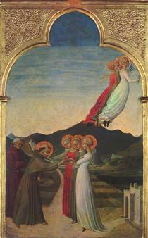 The mystical marriage of Saint Francis of Assisi - Sassetta