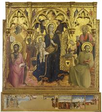 Madonna of the Snow Altarpiece - Il Sassetta (Stefano di Giovanni)