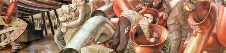 The Template (centre), 1939 - 1945 - Stanley Spencer