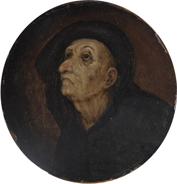 Tête D'un Vieil Homme - Pieter Bruegel, o Jovem