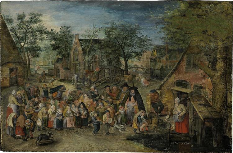 De Pinksterbruid Or De Pinksterblom - Pieter Brueghel the Younger
