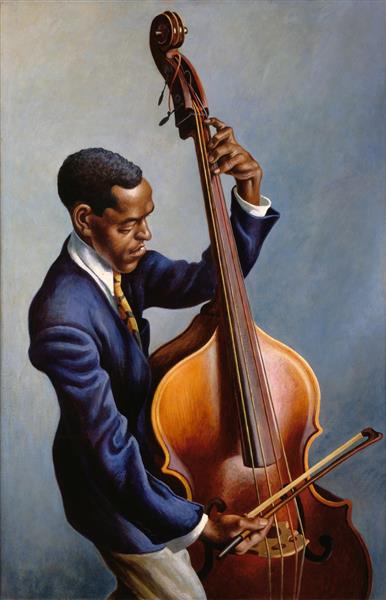 Portrait of a Musician, 1949 - Томас Гарт Бентон