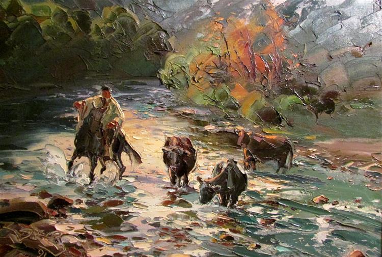 Vadeando con la manada, 1980 - GeorG