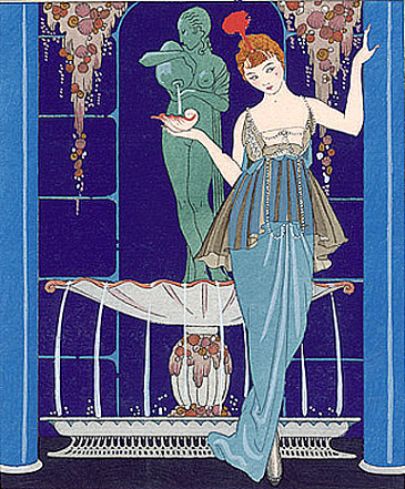 Jeanne Paquin Gown, 1914 - Жорж Барбье