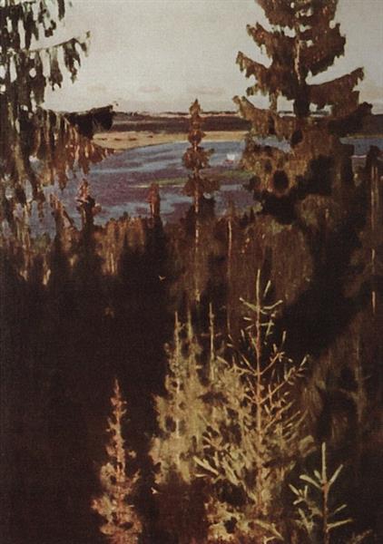 From the banks of Vyatka, 1901 - Рылов Аркадий Александрович
