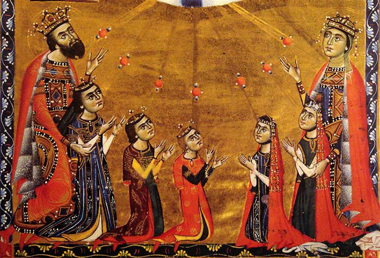 Leon II, Queen Guerane, and Their Five Children - Toros Roslin