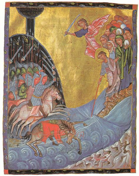 Passage of the Red Sea, Mashtots, 1266 - Toros Roslin