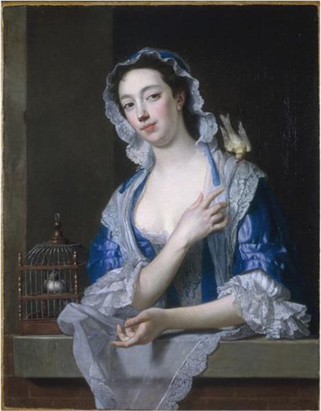 Margaret ('Peg') Woffington, Actress, c.1738 - Жан Батист Ван Лоо