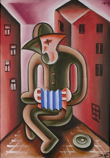 Harmonikář, 1919 - Josef Capek